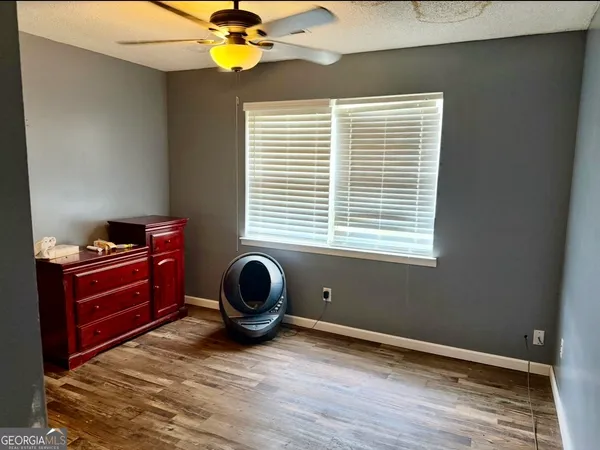 a view of workspace with a window