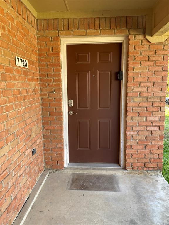 a view of front door