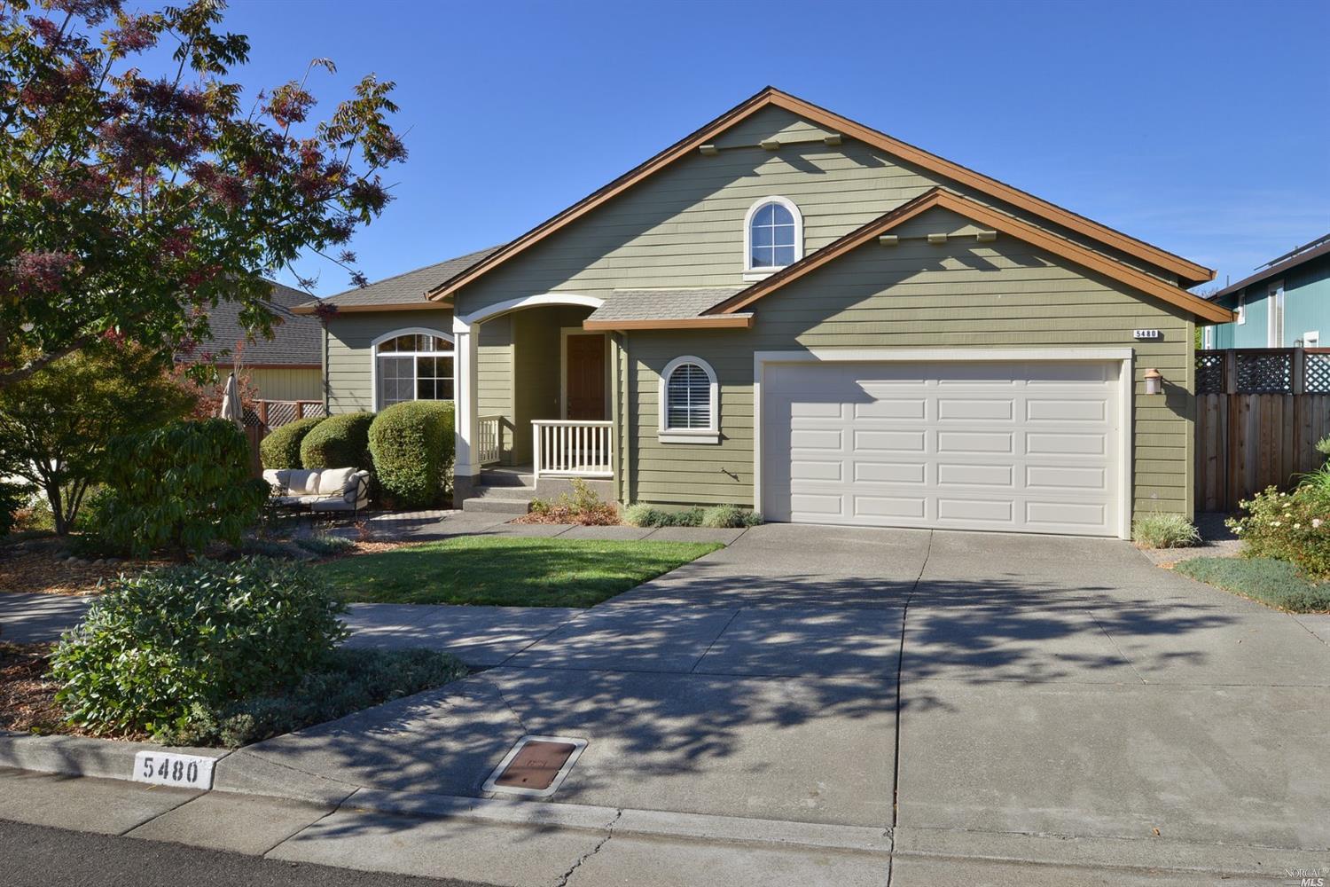 5480 Diane Way Santa Rosa, CA 95409 - Photo 1 of 1 a front view of a house with garden