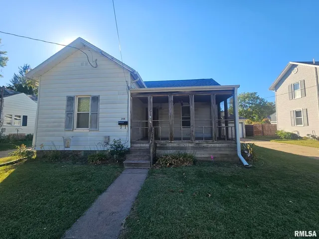 a house view with a garden space