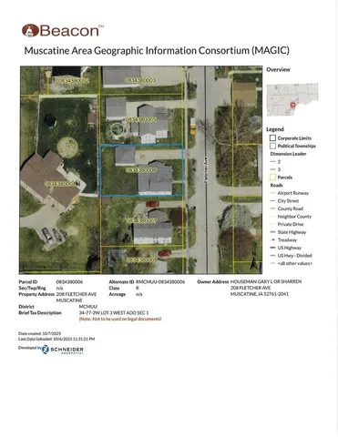 $65,000 | 208 Fletcher Avenue, Muscatine, IA 52761