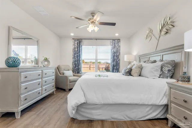 a room with bed and window