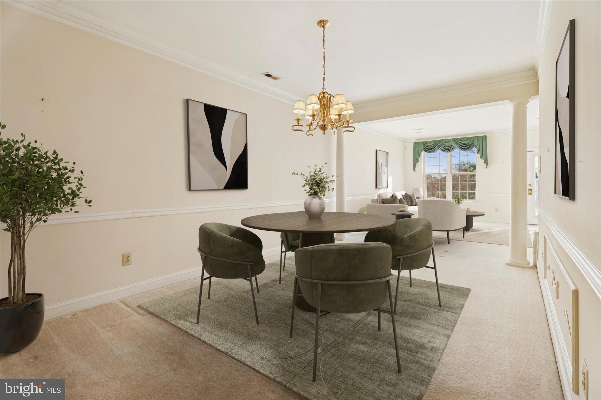 416 Ruth Court Harleysville, PA 19438 - Photo 14 of 35 a view of a dining room with furniture and chandelier