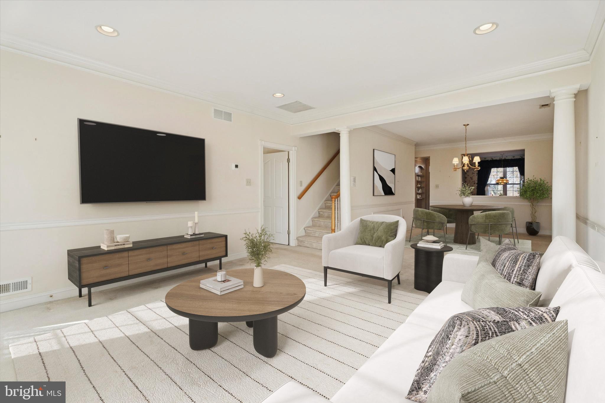 416 Ruth Court Harleysville, PA 19438 - Photo 5 of 35 a living room with furniture and a flat screen tv