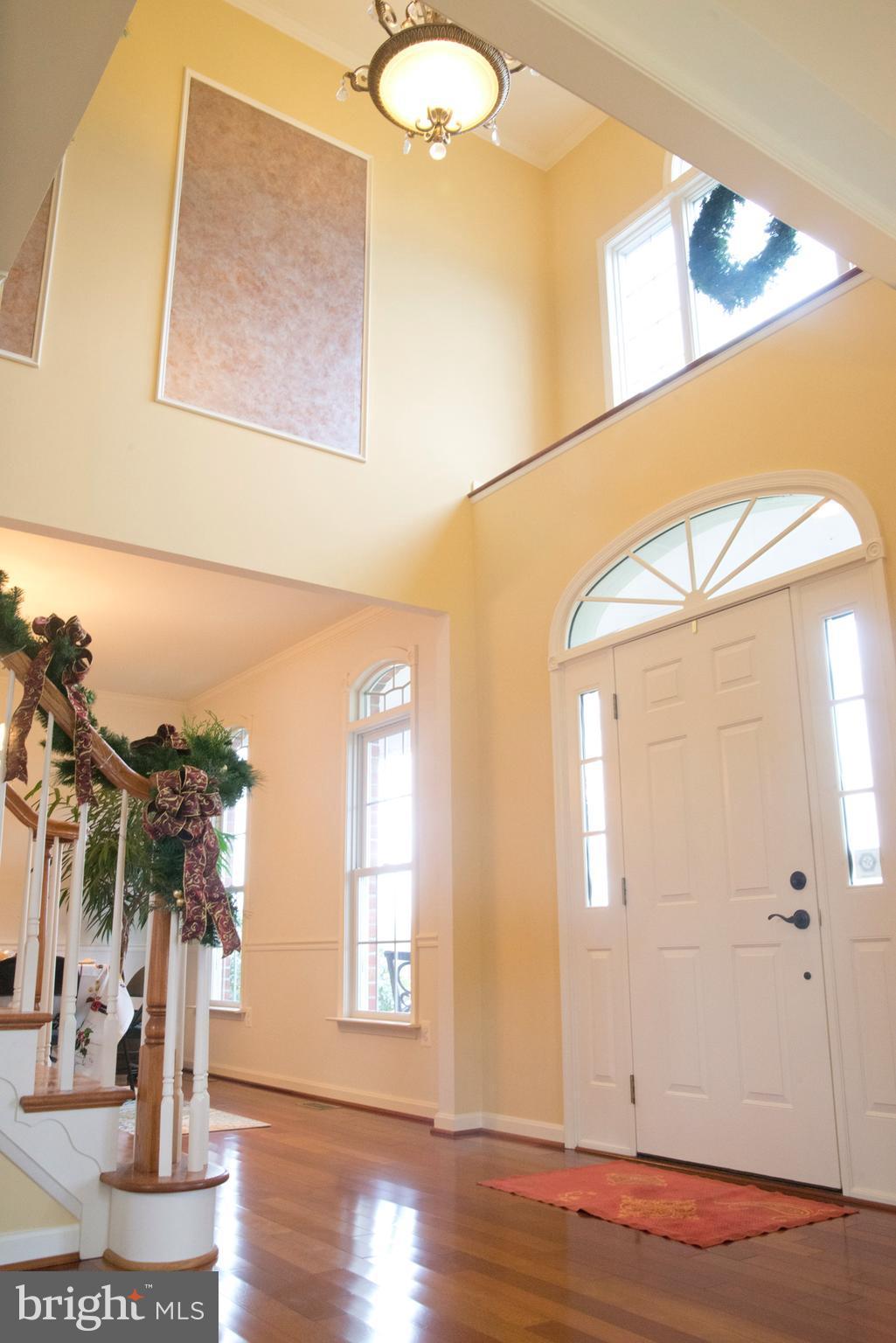 2 Story Entry Foyer with Hardwood Floors
