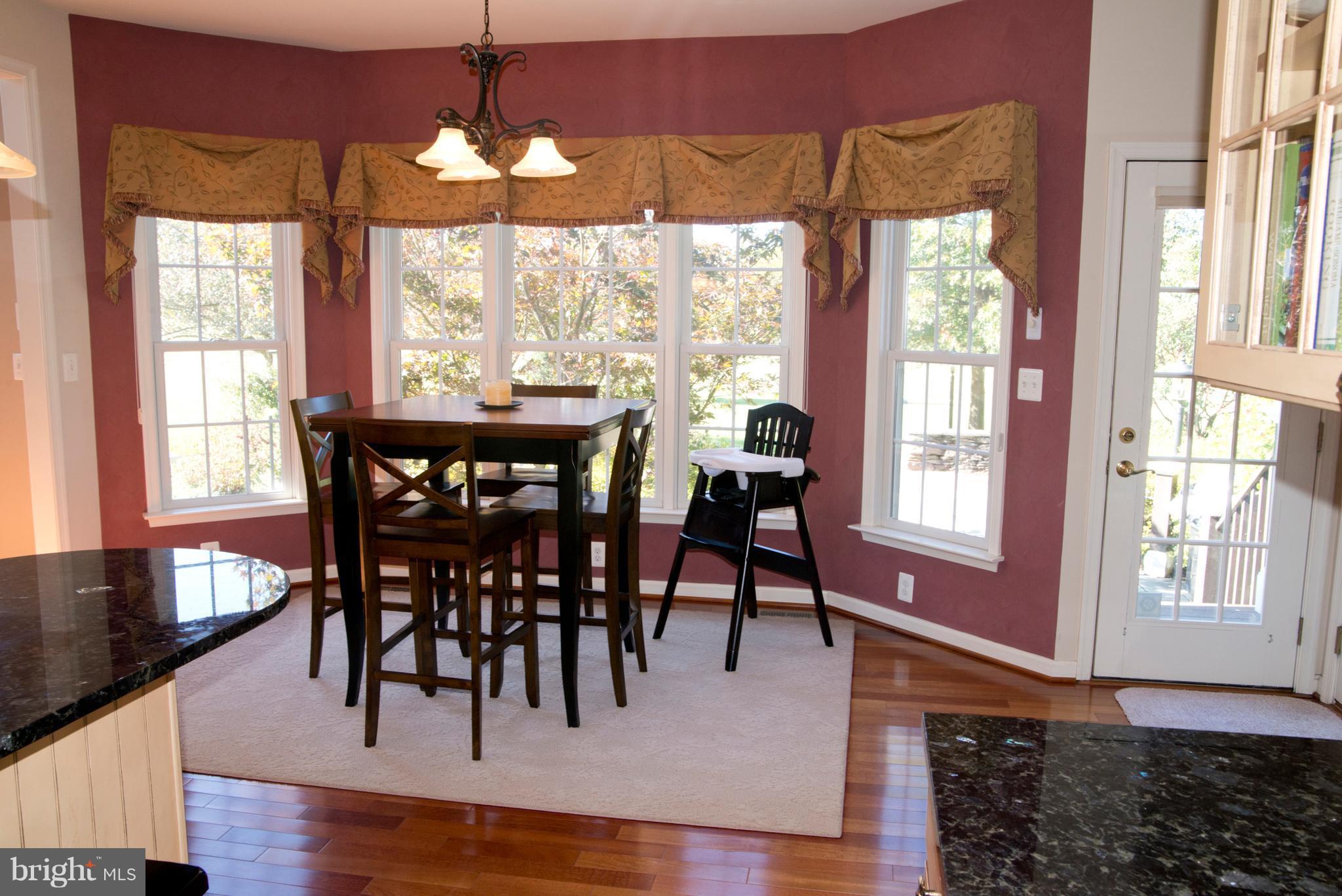 310 Prospect Mill Road Bel Air, MD 21015 - Photo 8 of 30 Kitchen Dining Area w/bump out + hardwood floors