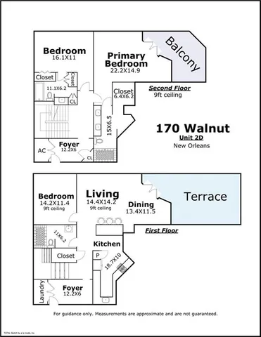 $799,000 | 170 Walnut Street, Unit 2D, New Orleans, LA 70118