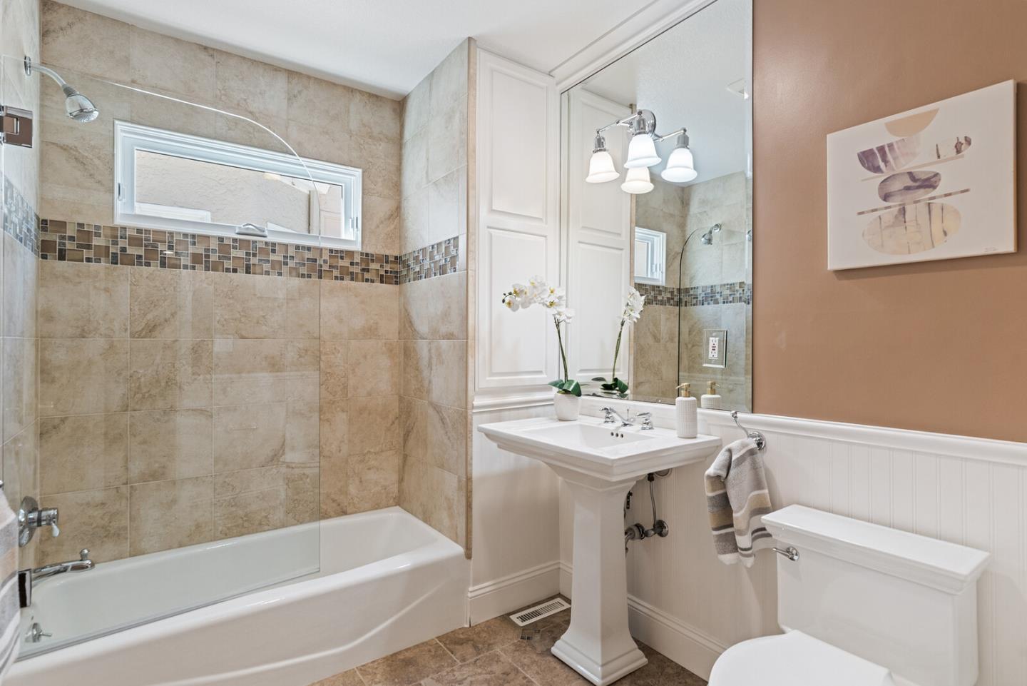 1416 Columbus Avenue Burlingame, CA 94010 - Photo 20 of 39 a bathroom with a sink mirror toilet and bathtub