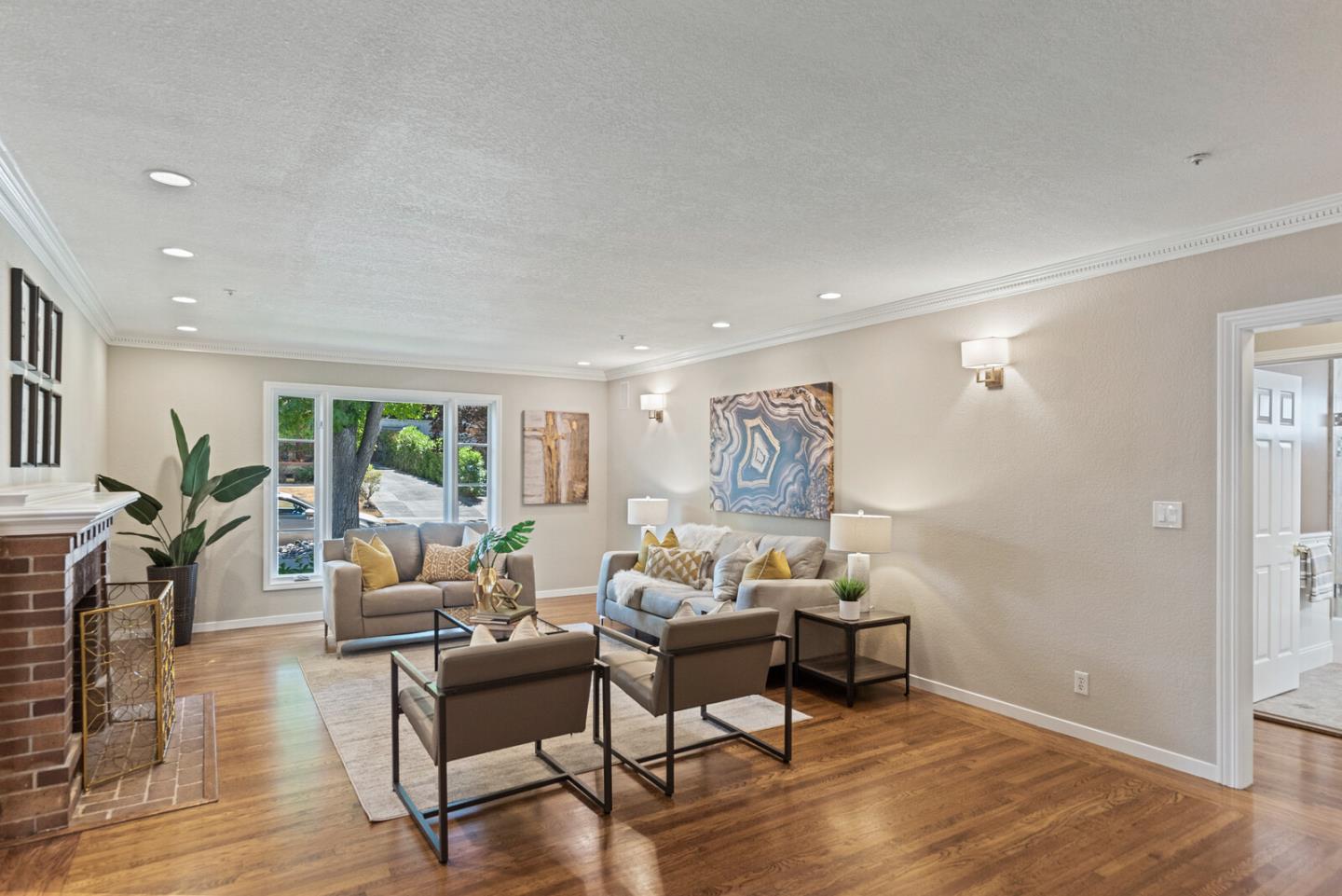 1416 Columbus Avenue Burlingame, CA 94010 - Photo 6 of 39 a living room with furniture and a wooden floor