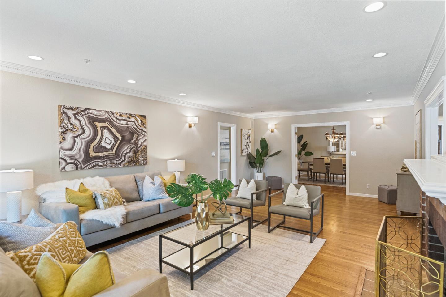 1416 Columbus Avenue Burlingame, CA 94010 - Photo 8 of 39 a living room with furniture and wooden floor