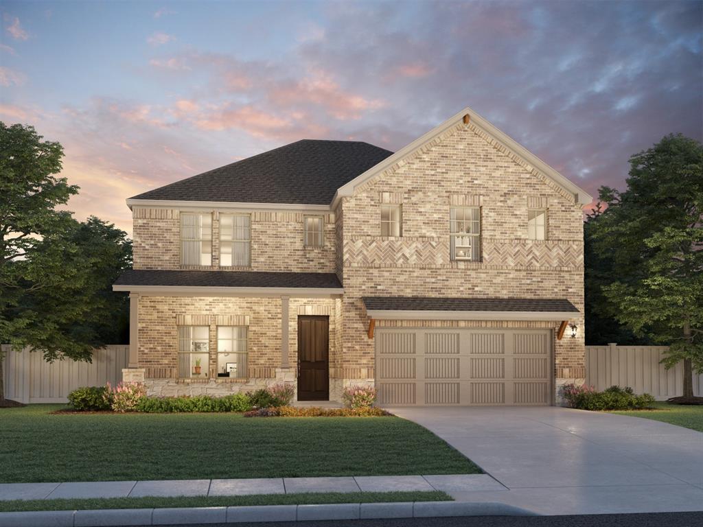 2417 Glacier Ridge Corinth, TX 76210 - Photo 1 of 1 a front view of a house with a yard and garage