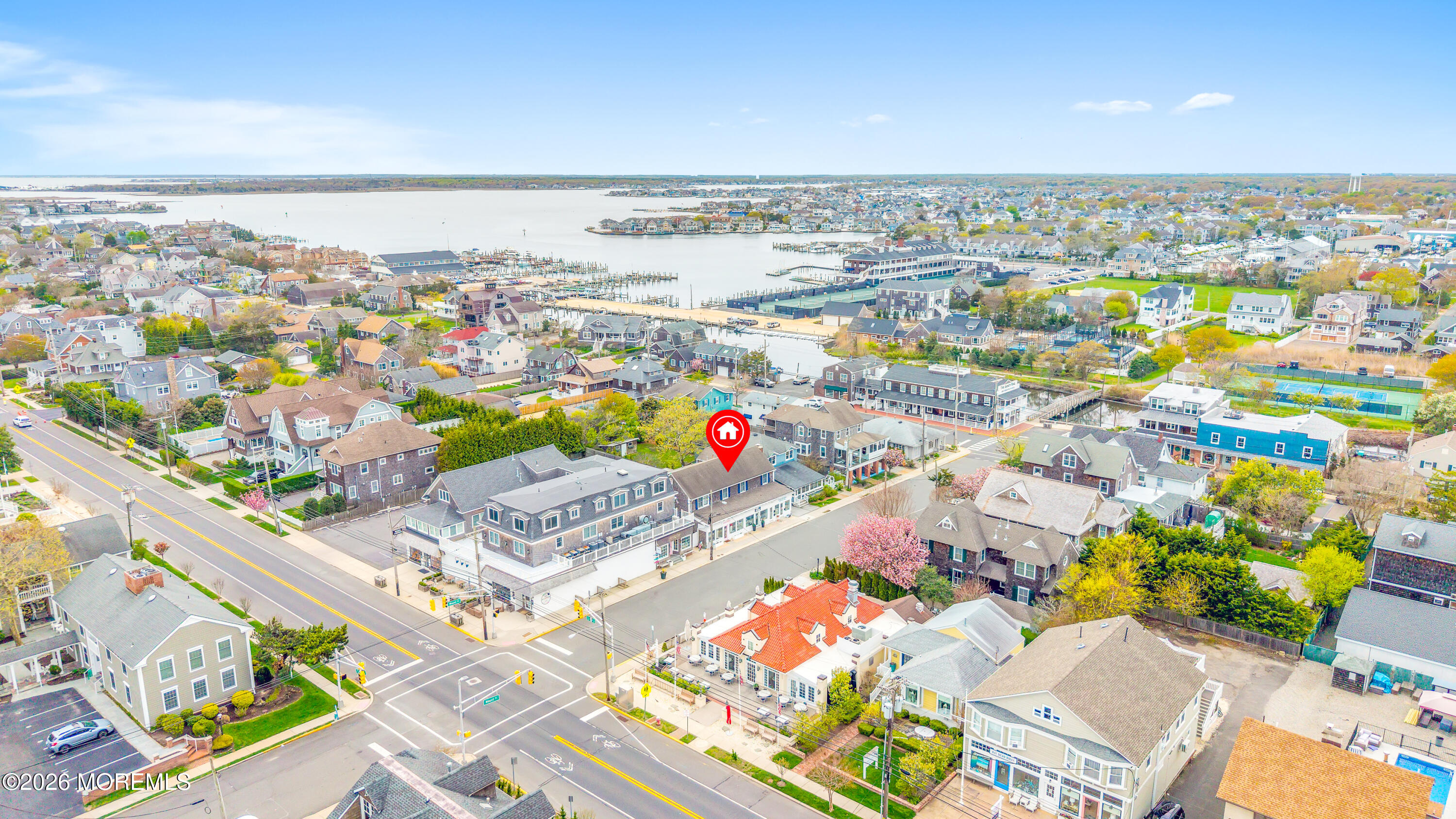 41 A Mount Street Bay Head, NJ 08742 - Photo 27 of 33 an aerial view of residential building and parking space