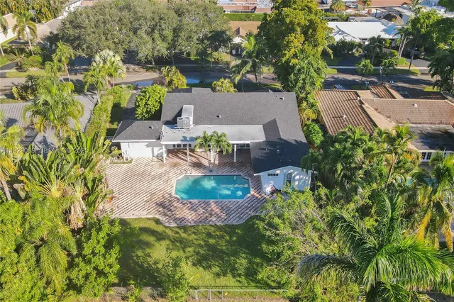 a view of a lake with a city