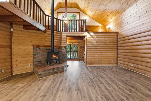 a view of a house with wooden floor