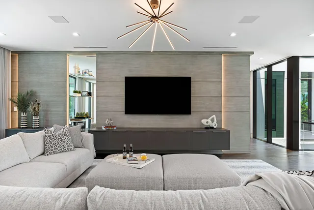 a front view of house with yard outdoor seating and outdoor kitchen