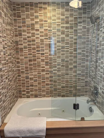 a view of an outdoor space with seating