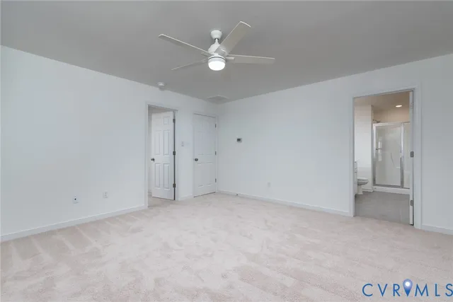 a view of an empty room