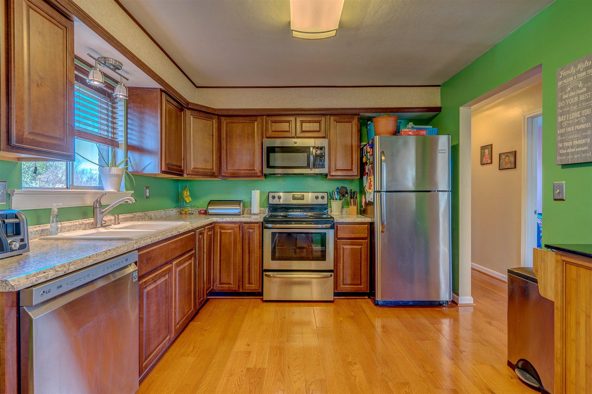 1716 Mountain View Road Vinton, VA 24179 - Photo 11 of 28 a kitchen with stainless steel appliances a refrigerator and a sink