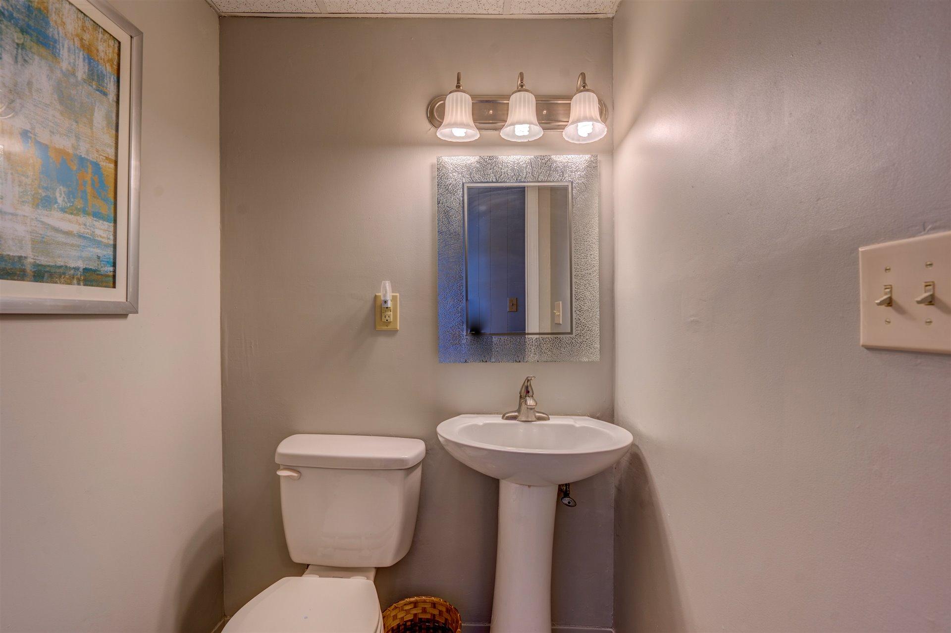 1716 Mountain View Road Vinton, VA 24179 - Photo 21 of 28 a bathroom with a toilet sink and mirror