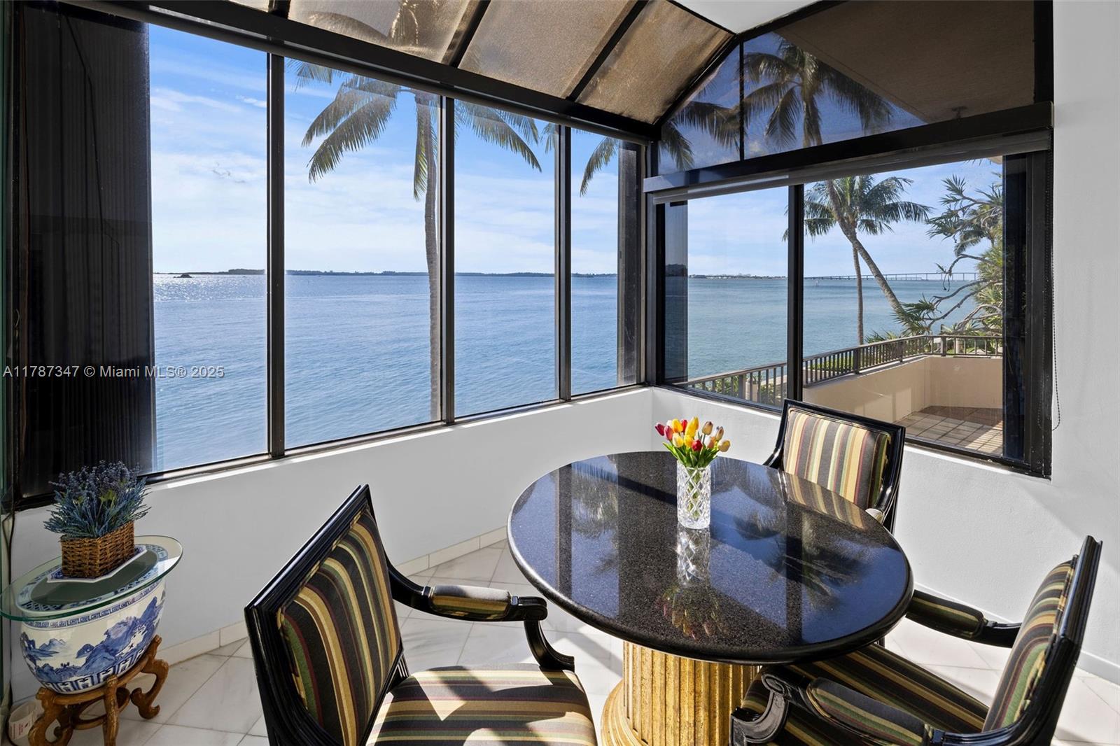 520 Brickell Key Drive, Unit A201 Miami, FL 33131 - Photo 15 of 52 a view of a dining room with furniture window and glass door