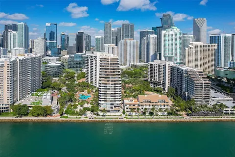 a view of a city with tall buildings