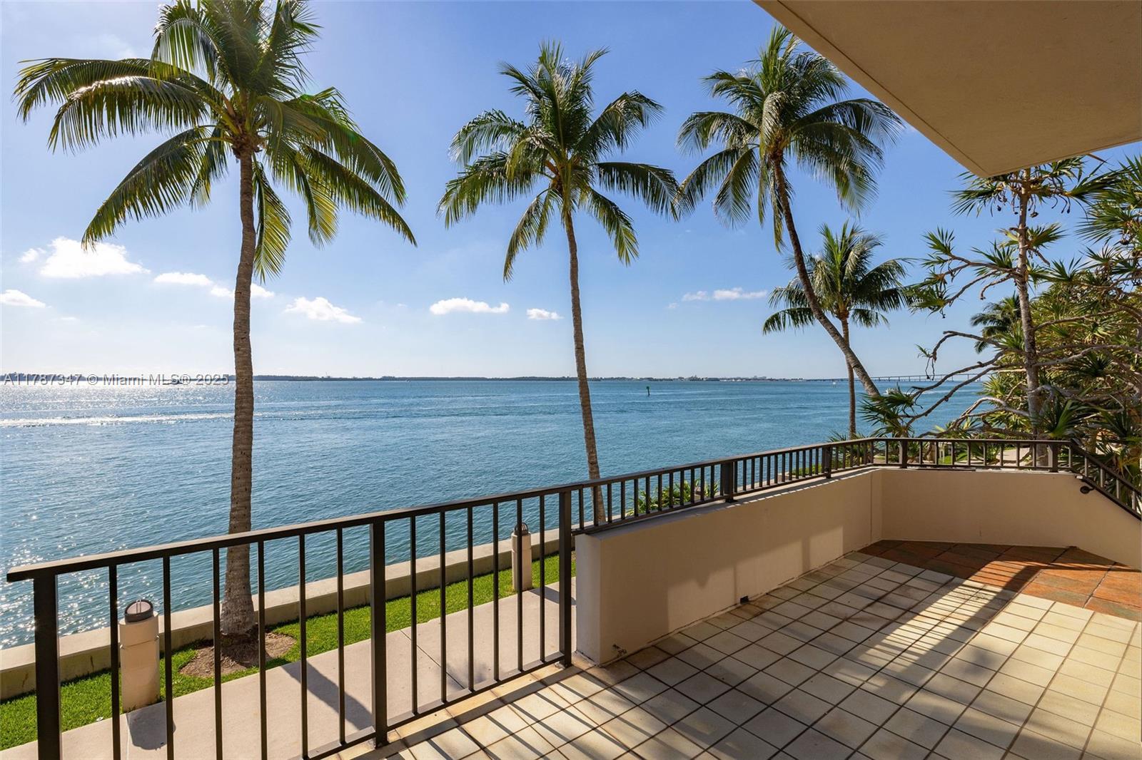 520 Brickell Key Drive, Unit A201 Miami, FL 33131 - Photo 30 of 52 a view of balcony with ocean view