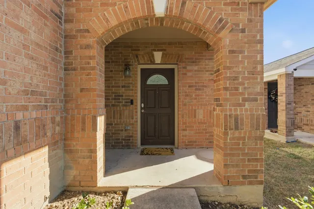 a front view of a building