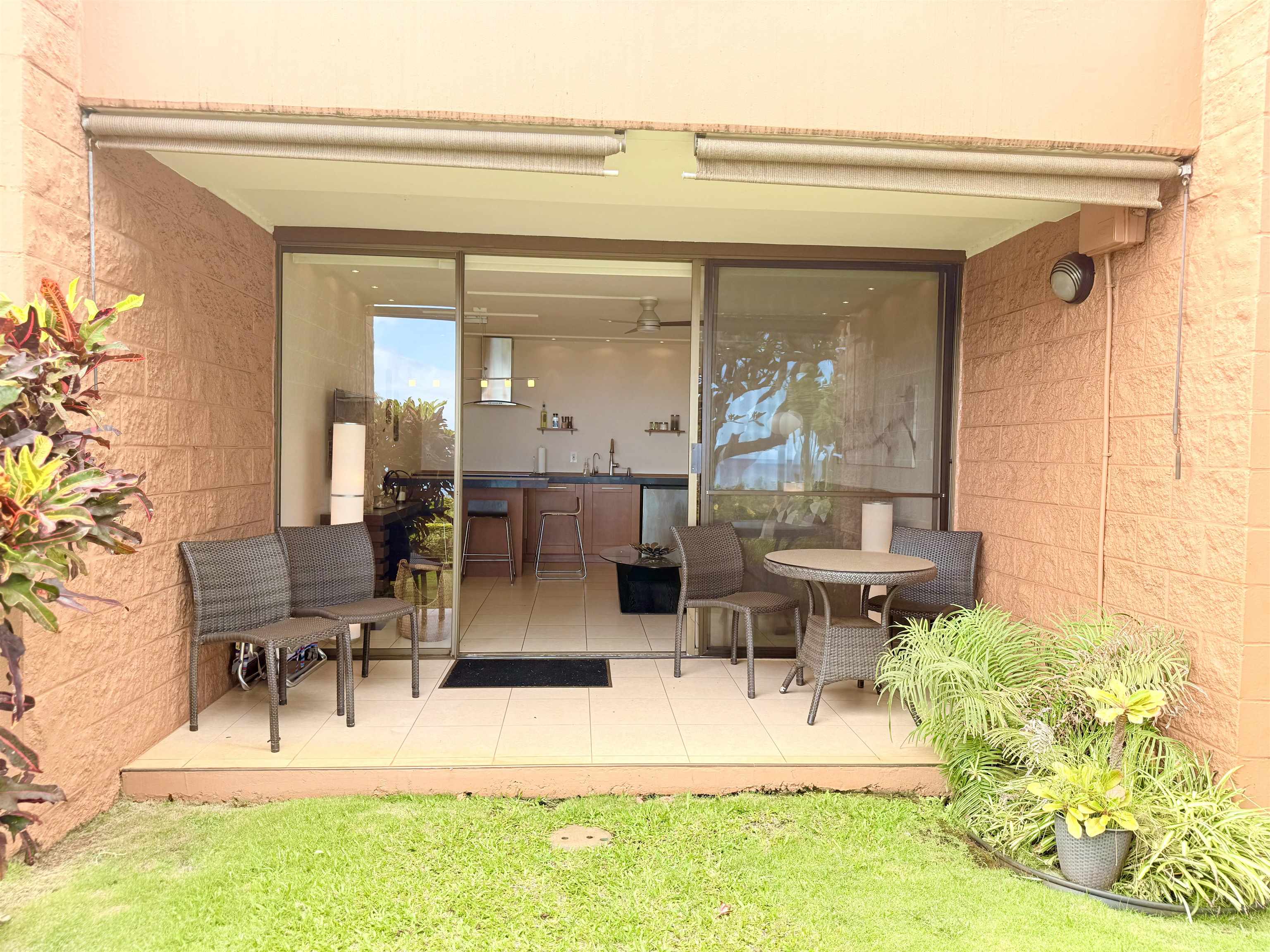 3959 Lower Honoapiilani Road, Unit 503 Lahaina, HI 96761 - Photo 24 of 47 a view of living room and patio