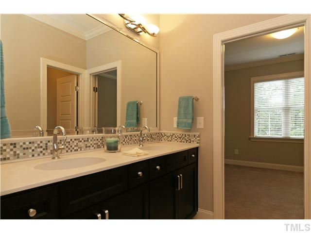 5227 Lansdowne Place Raleigh, NC 27609 - Photo 20 of 25 Jack&Jill Bathroom between bedrooms 2 and 3