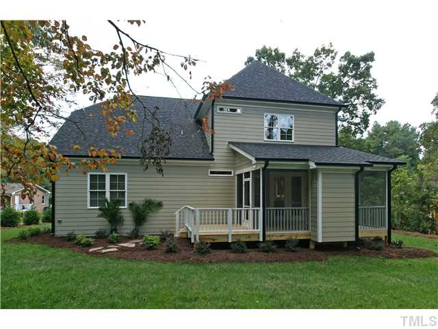 5227 Lansdowne Place Raleigh, NC 27609 - Photo 25 of 25 Very private, large back yard which is nicely landscaped ready for play! The lot goes beyond the grass you see in this picture. Plenty of room for a treehouse!