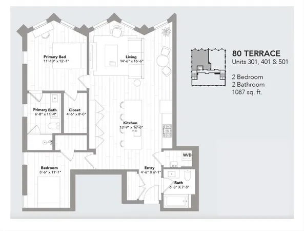 $989,000 | 80 Terrace Street, Unit 501, Boston, MA 02120