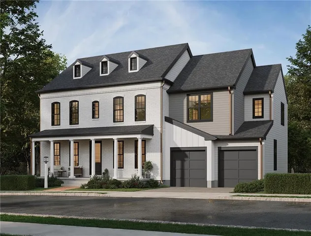 a front view of a house