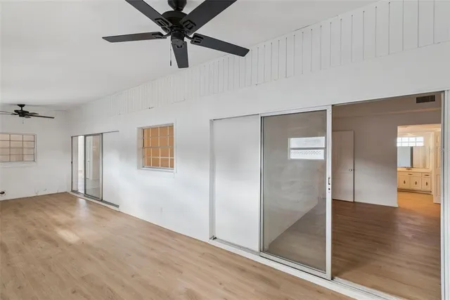 wooden floor in an empty room