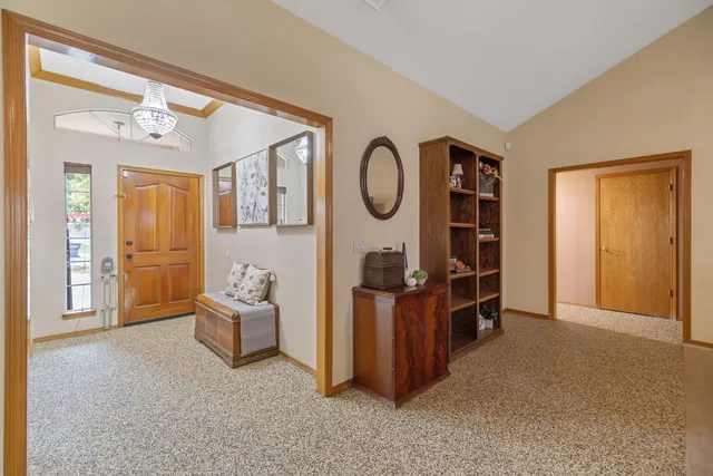 a room with furniture and a window