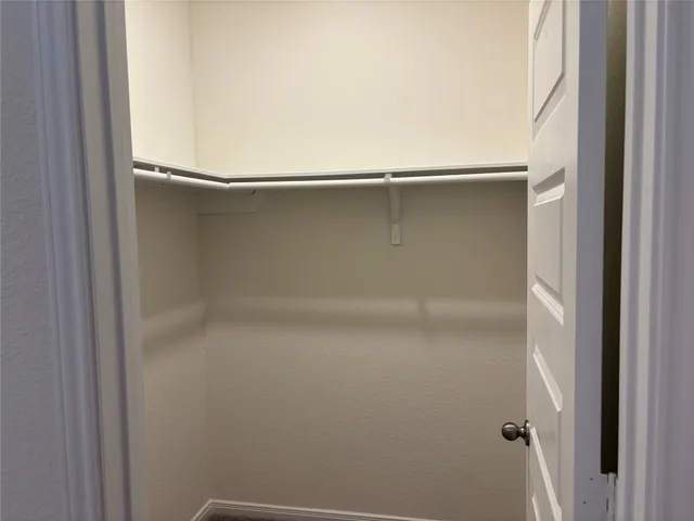 a close view of closet