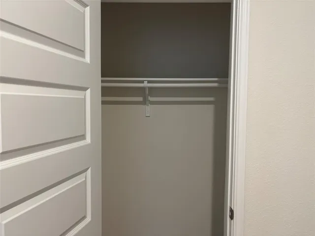 a close view of closet