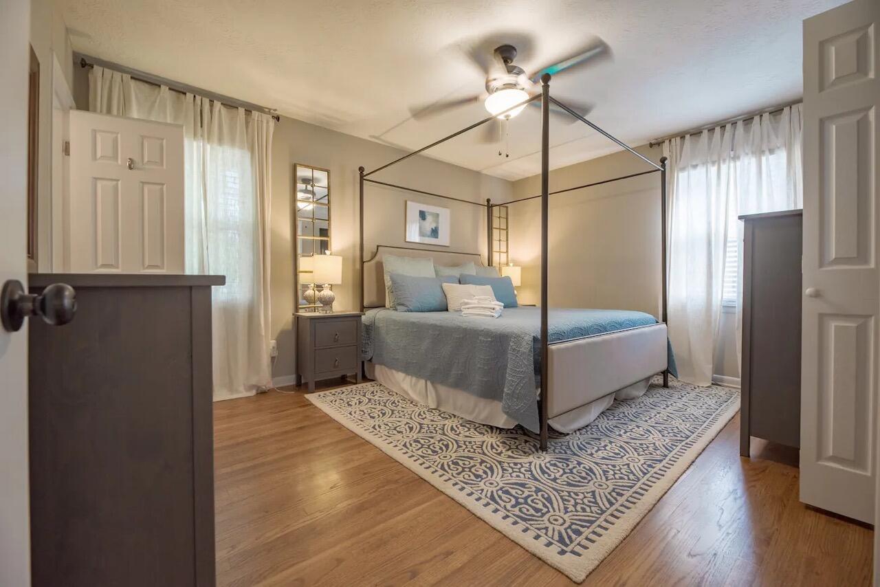 2433 Forest Park Road Augusta, GA 30904 - Photo 24 of 41 Example of fully decorated primary bedroom. This is not what is in the bedroom currently