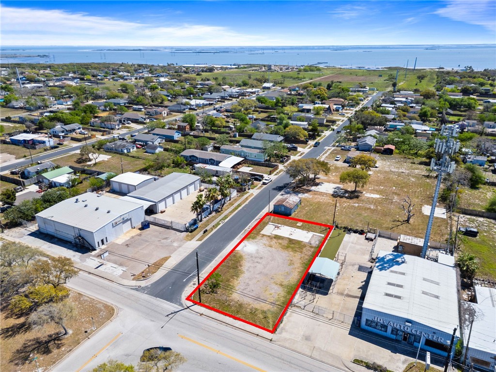 an aerial view of a city