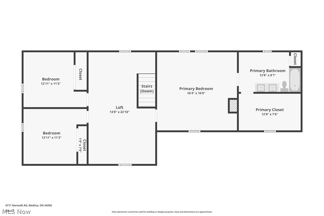 6711 Norwalk Road Medina, OH 44256 - Photo 45 of 46 Second level floor plan