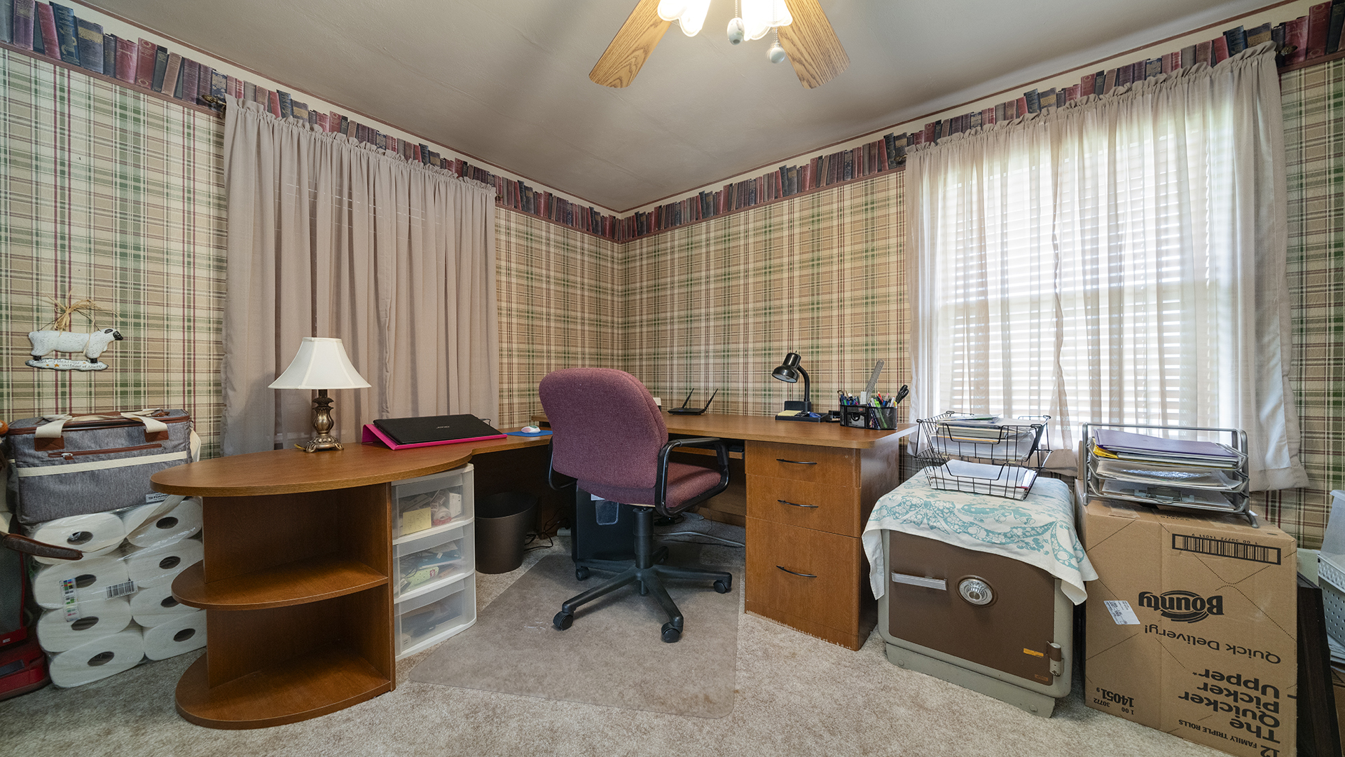 1018 Hoyle Road Harmon, IL 61042 - Photo 13 of 41 a view of a workspace with furniture and a window