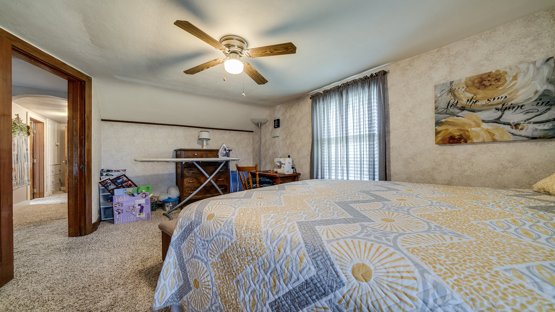 1018 Hoyle Road Harmon, IL 61042 - Photo 27 of 41 a bed room with a bed and a painting on the wall