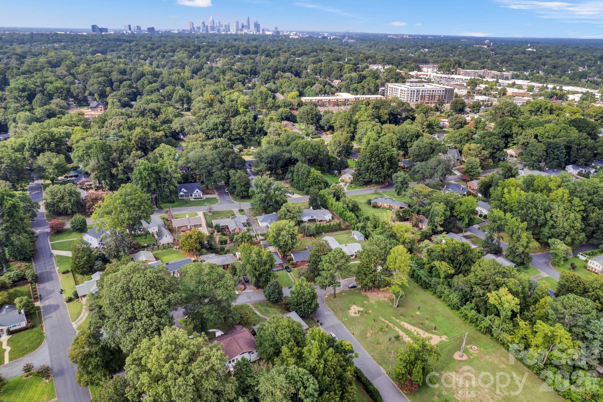 1227 Barkley Road Charlotte, NC 28209 - Photo 26 of 37 an aerial view of multiple house