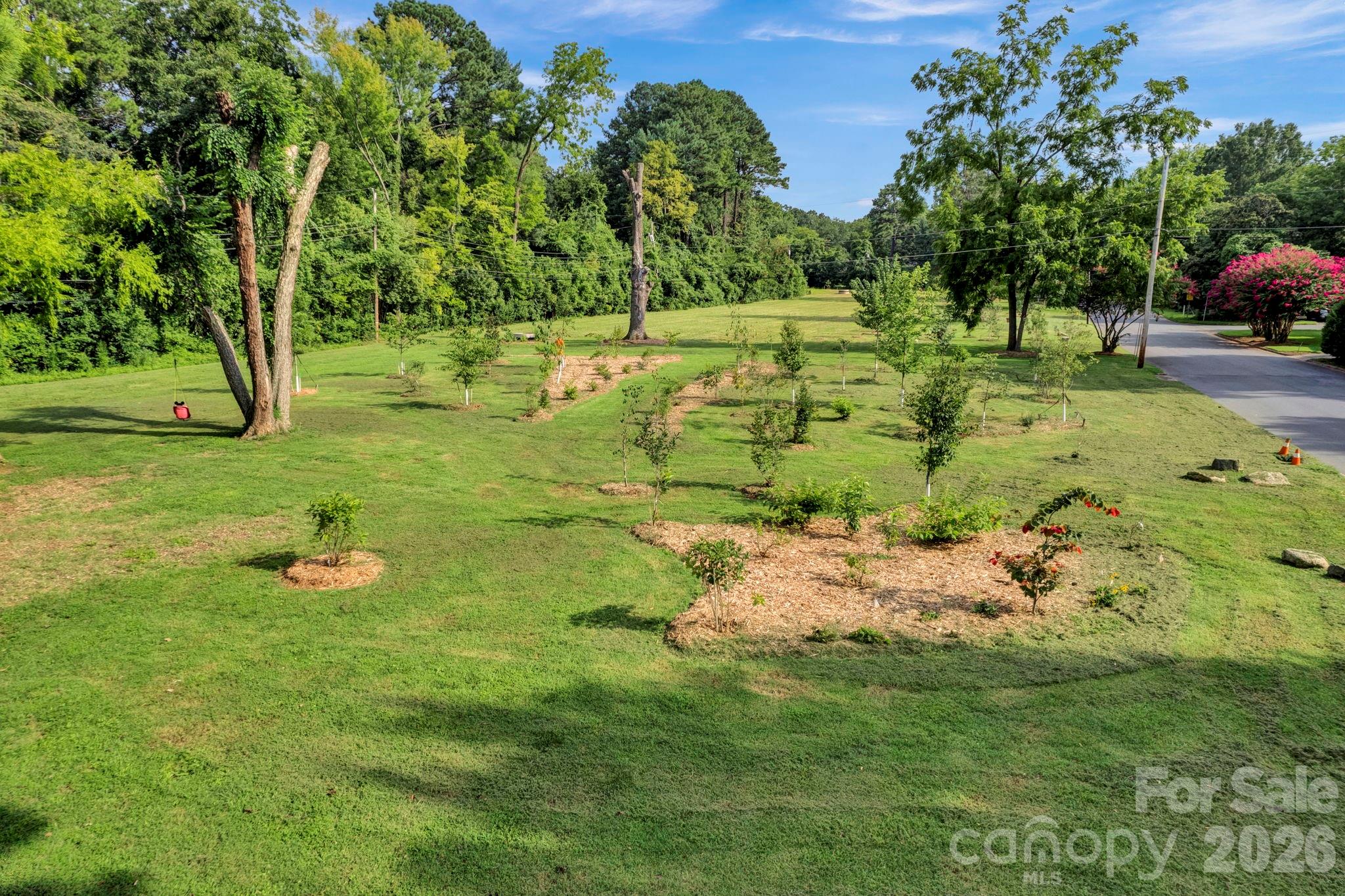 1227 Barkley Road Charlotte, NC 28209 - Photo 27 of 37 a garden view with a lake view