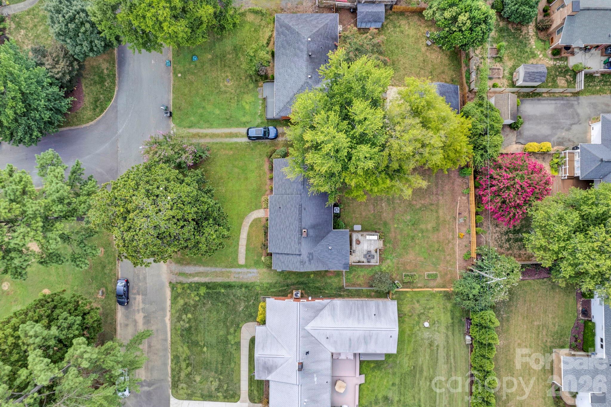 1227 Barkley Road Charlotte, NC 28209 - Photo 29 of 37 an aerial view of a house with outdoor space