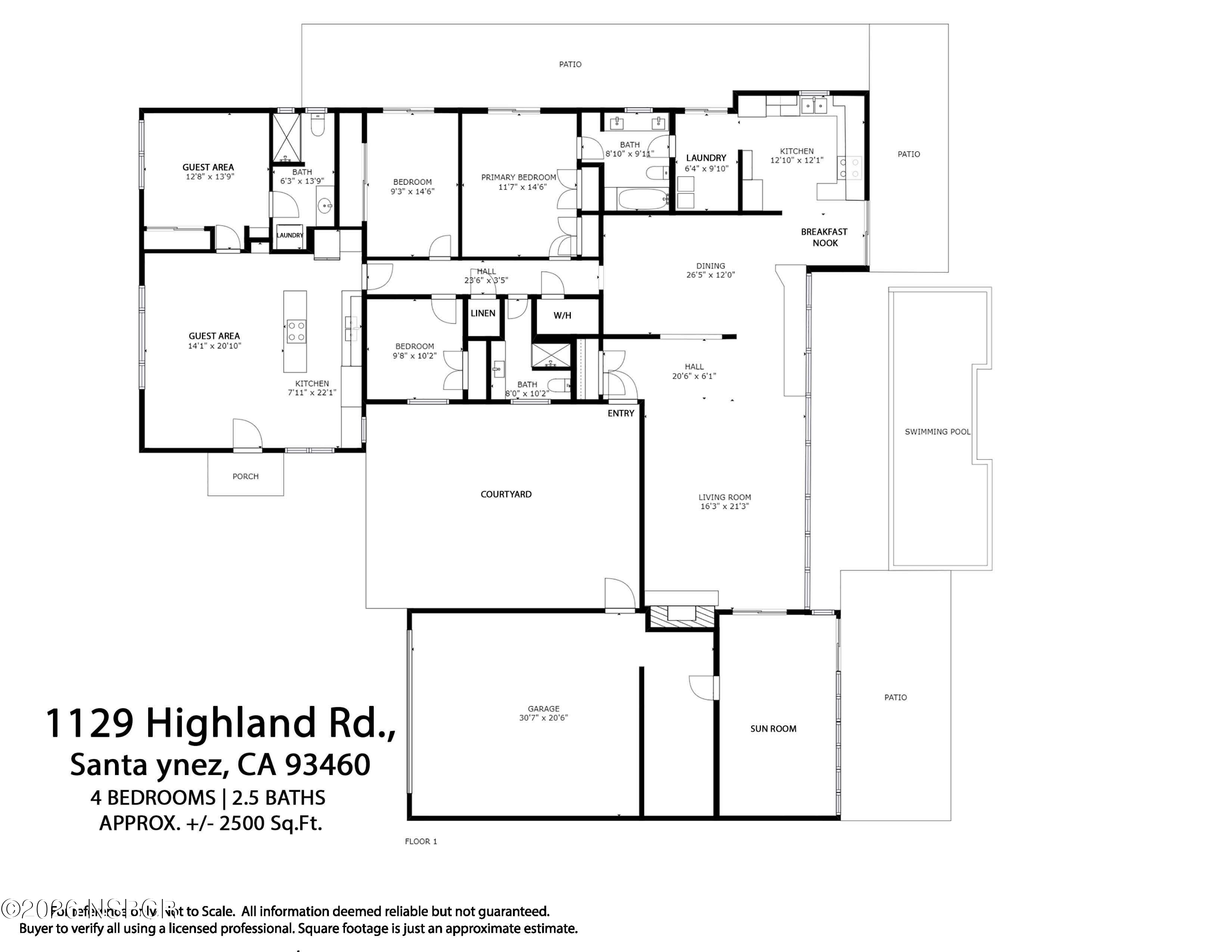 1129 Highland Road Santa Ynez, CA 93460 - Photo 15 of 16 Complete Floorplan-MH & ADU