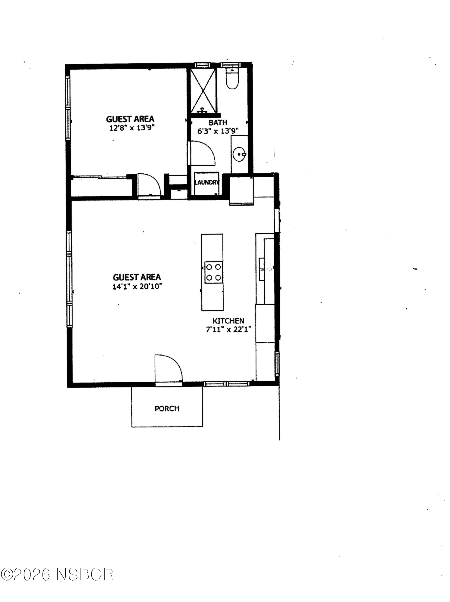 1129 Highland Road Santa Ynez, CA 93460 - Photo 16 of 16 FLOOR PLAN - ADU ONLY