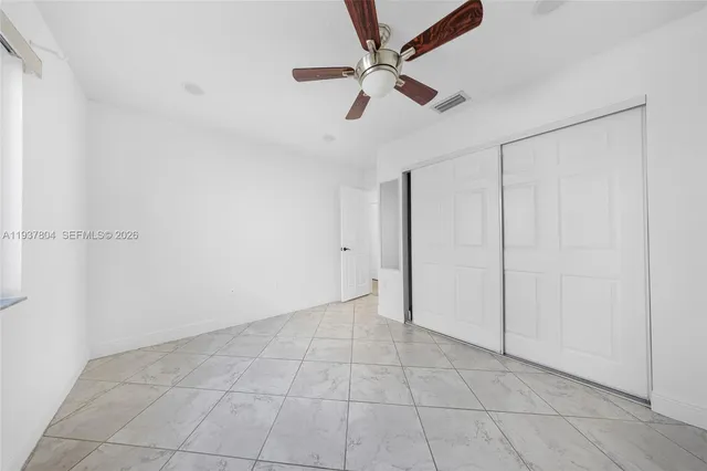 a view of an empty room