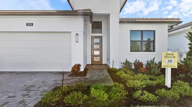 a front view of a house with shower