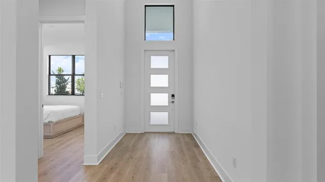 a view of livingroom with hardwood floor and window