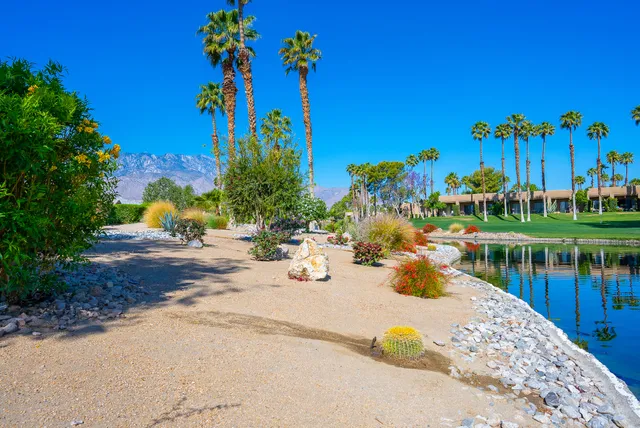 a view of a lake with houses